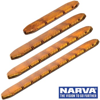 NARVA LED Legion Light Bars (Amber), 12 Volt, Class 1 Approved - 0.9m To 1.7m Long